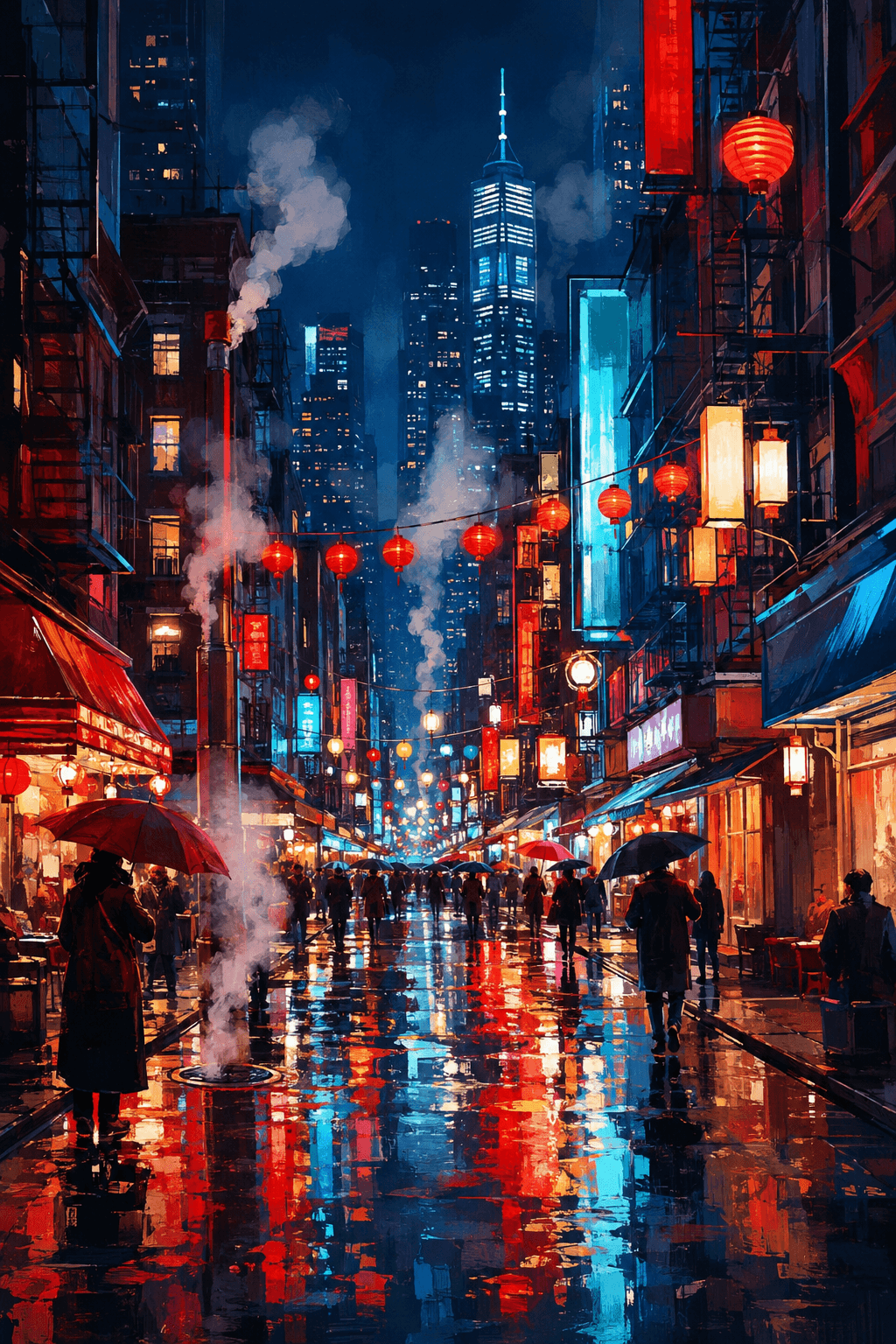 Canal Street, After Rain by Jun Park